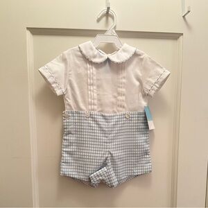Hand smocked baby boy one piece. 24months, new with tags.